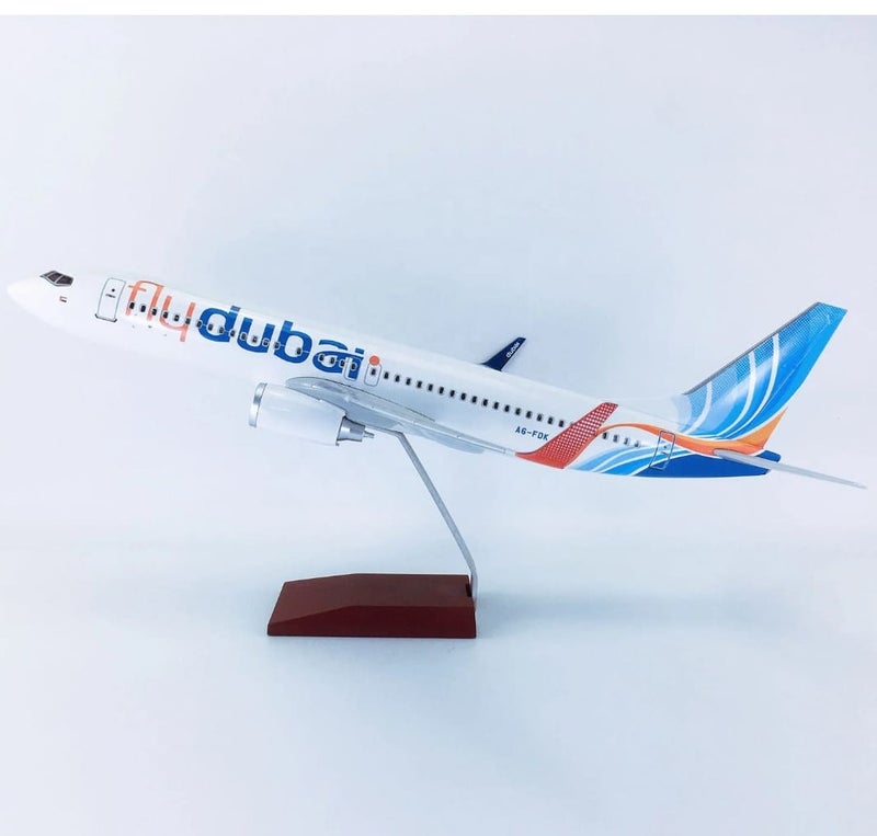 Fly Dubai 47cm   Aircraft Model Plane Model Diecast Resin Model Airplanes Collection Display Gifts - Image 1